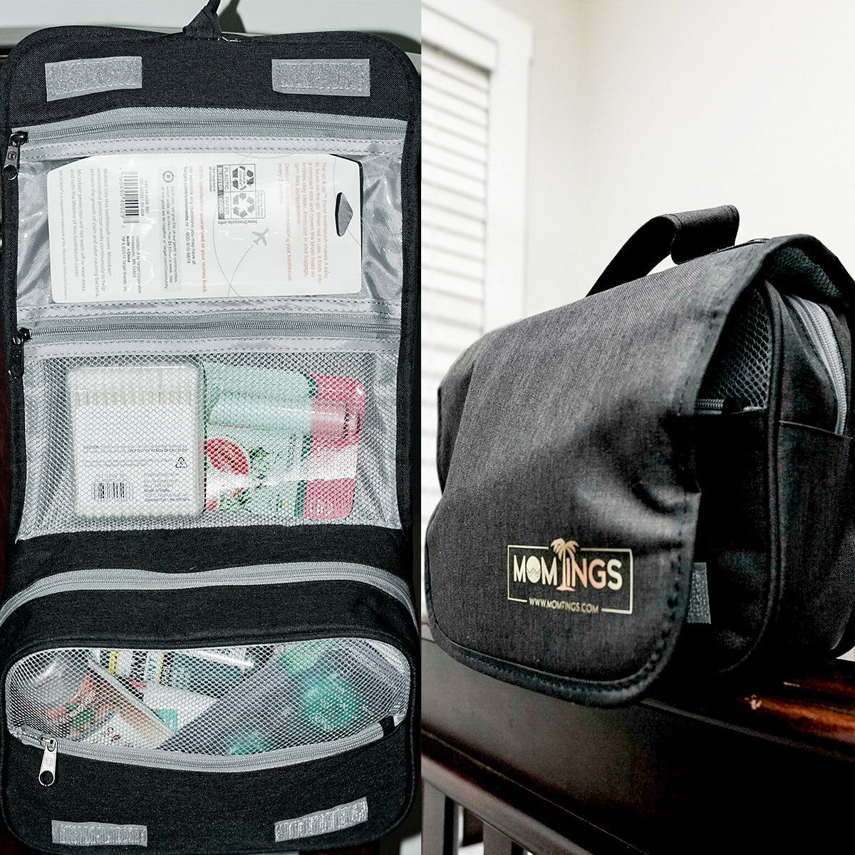 go travel toiletry bag Mommy Grab-n-Go Bag Toiletry Bag with Essentials – MomTings
