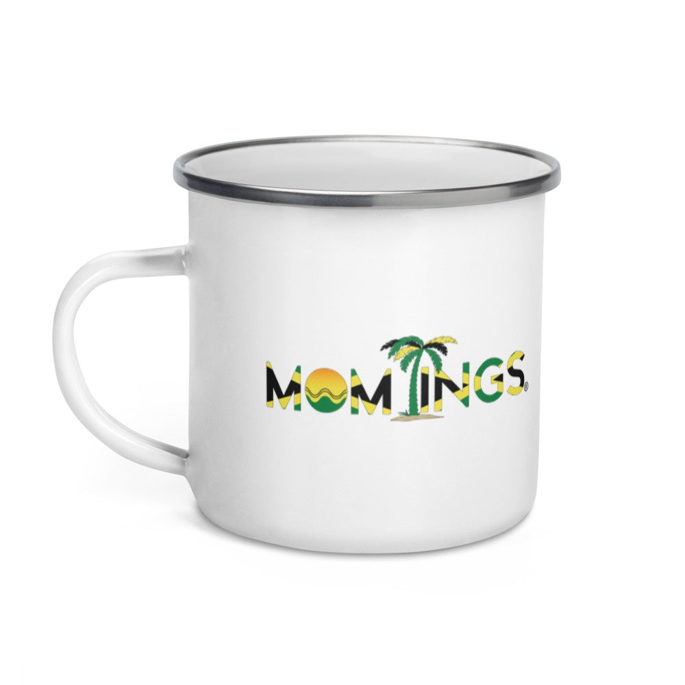 12 oz Momtings Signature Enamel Mug