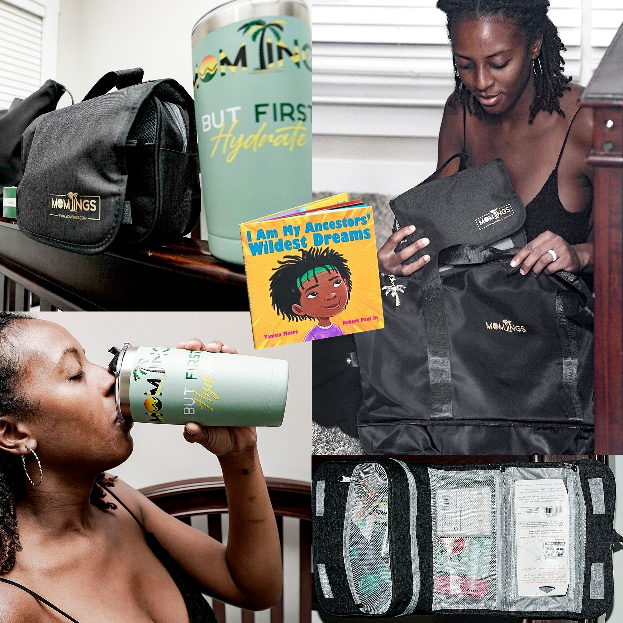 Mommy Grab-n-Go Bag "All In" with signed copy of I AM MY ANCESTORS' WILDEST DREAMS book