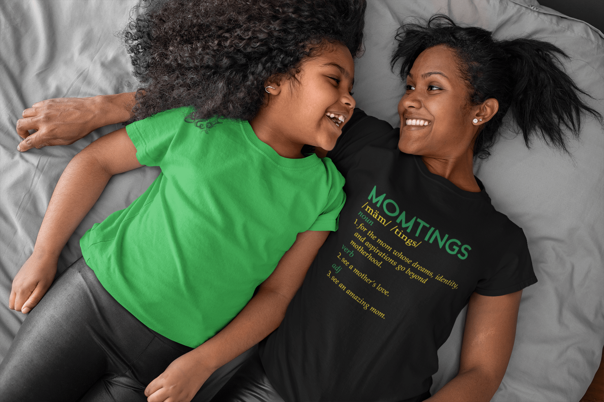 MomTings Definition Black Tshirt