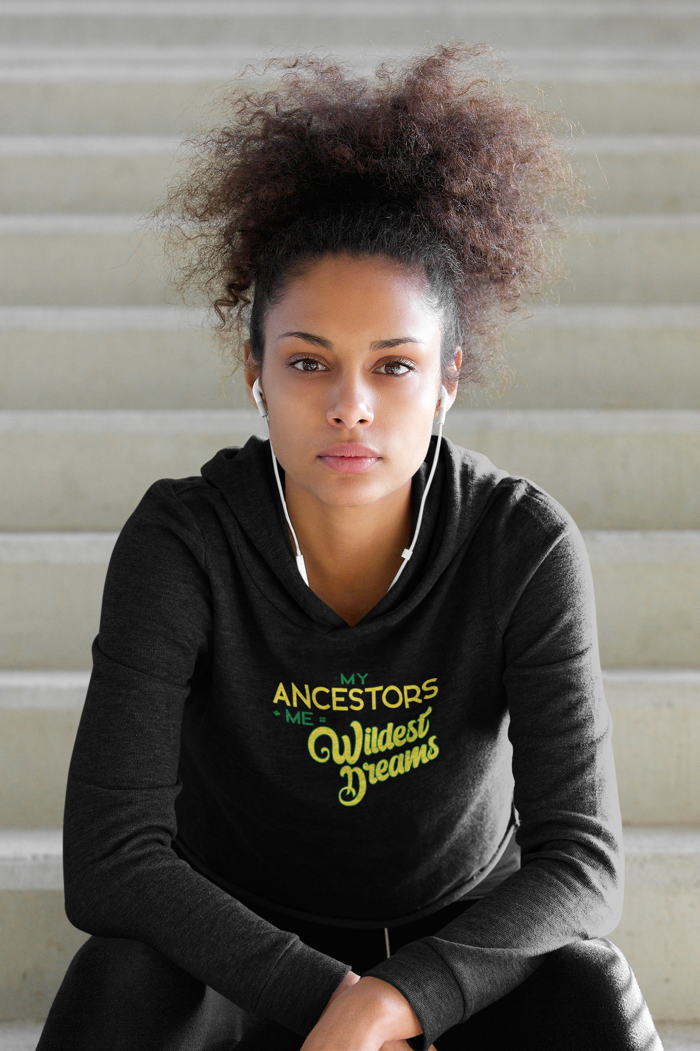 My Ancestors Me Crop Hoodie