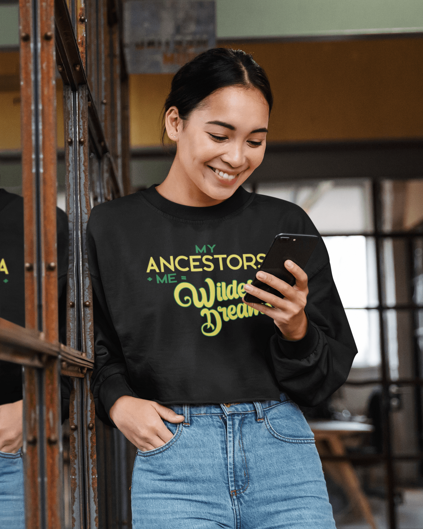 My Ancestors + Me Crop Sweatshirt - Momtings 9.30.21