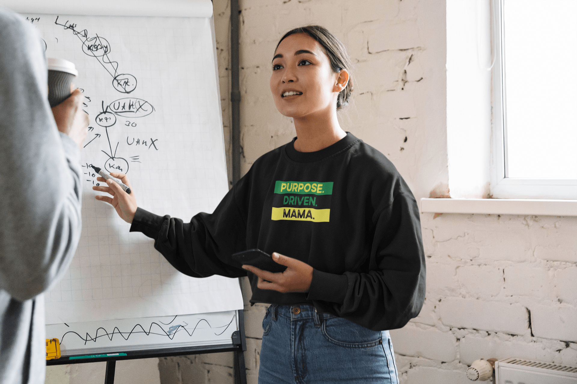 Purpose Driven Mama Crop Sweatshirt - Momtings Apparel