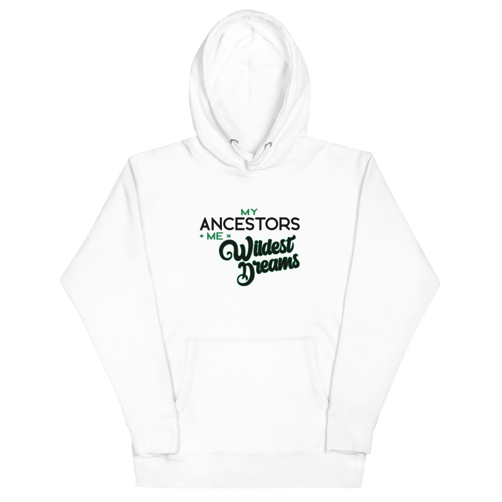 My Ancestors plus Me equals Wildest Dreams Unisex Hoodie - Momtings Apparel 9.30.21